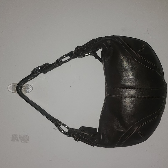Coach Handbags - Coach Mini Brown Leather Hobo Bag.  #10030